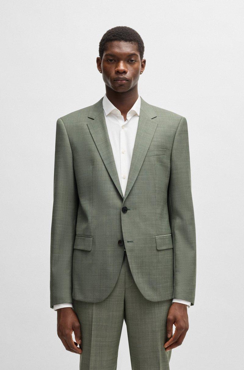 Hugo Boss Traje Slim Fit De Tejido Elástico Técnico Con Estructura