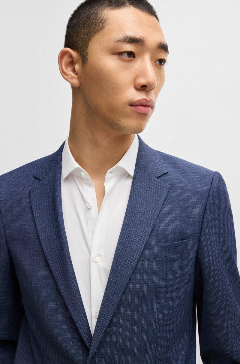 Hugo Boss Traje Slim Fit De Tejido Elástico Técnico Con Estructura