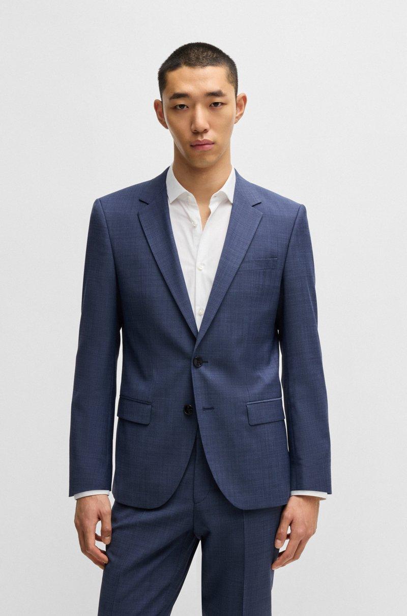 Hugo Boss Traje Slim Fit De Tejido Elástico Técnico Con Estructura