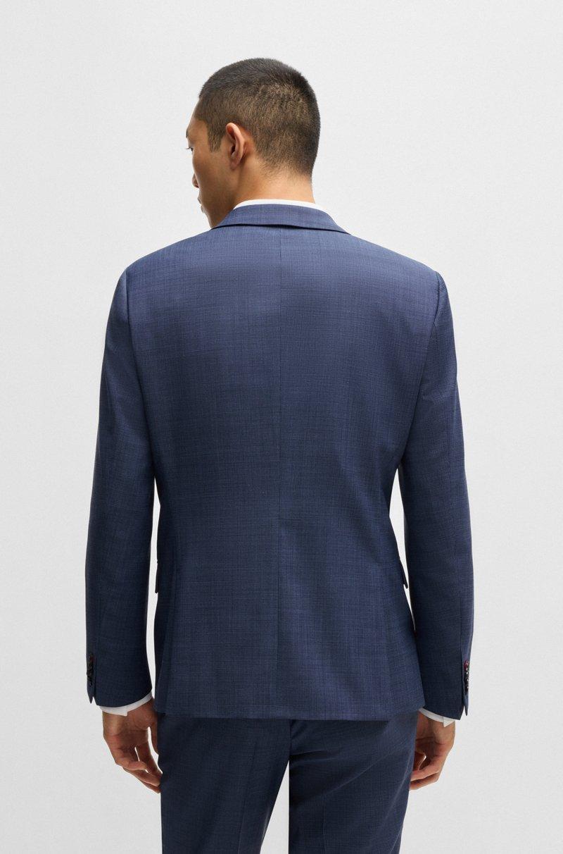 Hugo Boss Traje Slim Fit De Tejido Elástico Técnico Con Estructura