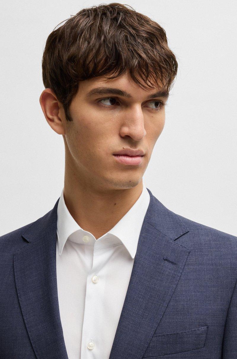 Hugo Boss Traje Slim Fit De Tejido Elástico Técnico Con Microestampado