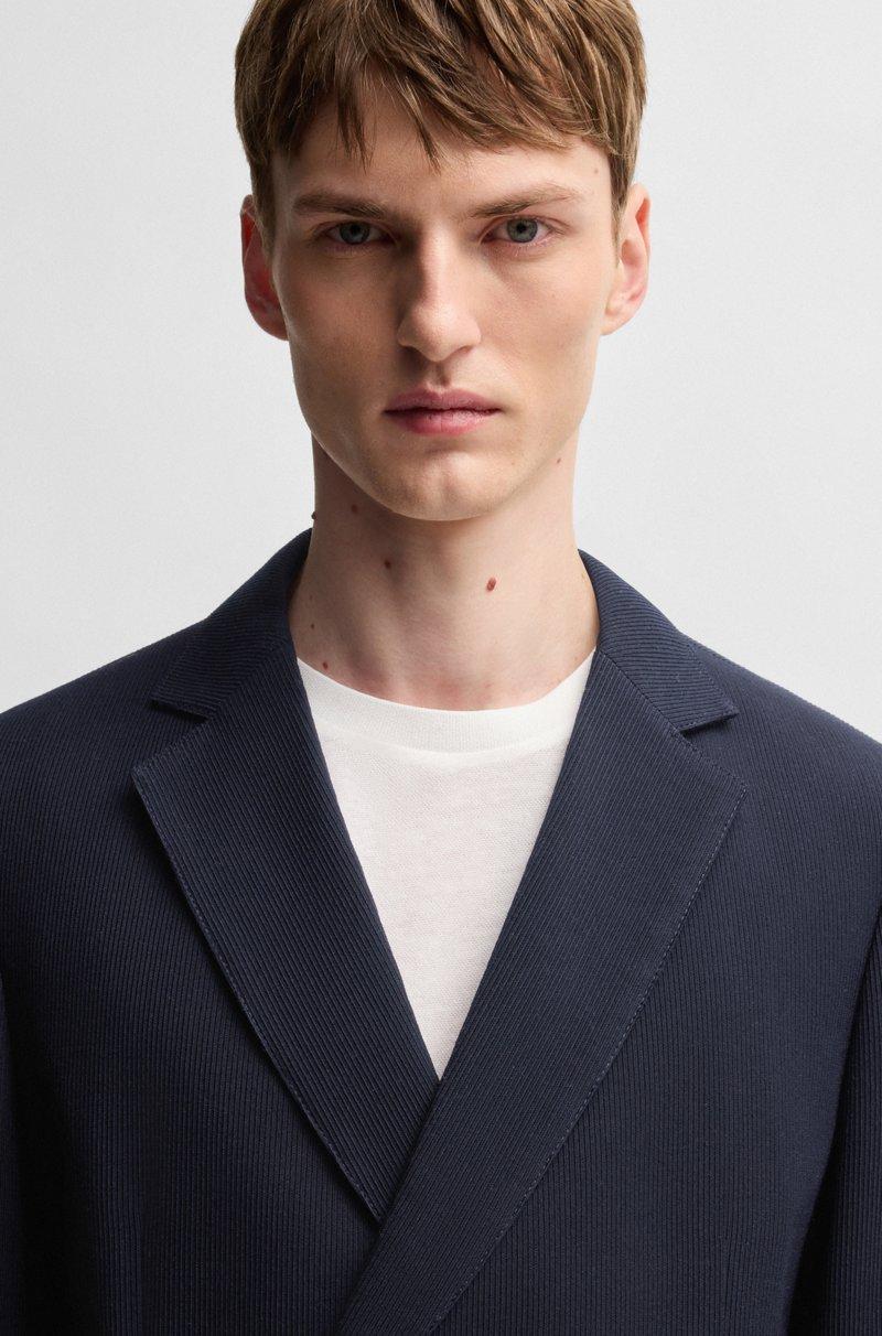 Hugo Boss Traje Slim Fit En Mezcla De Lana Con Microestampado