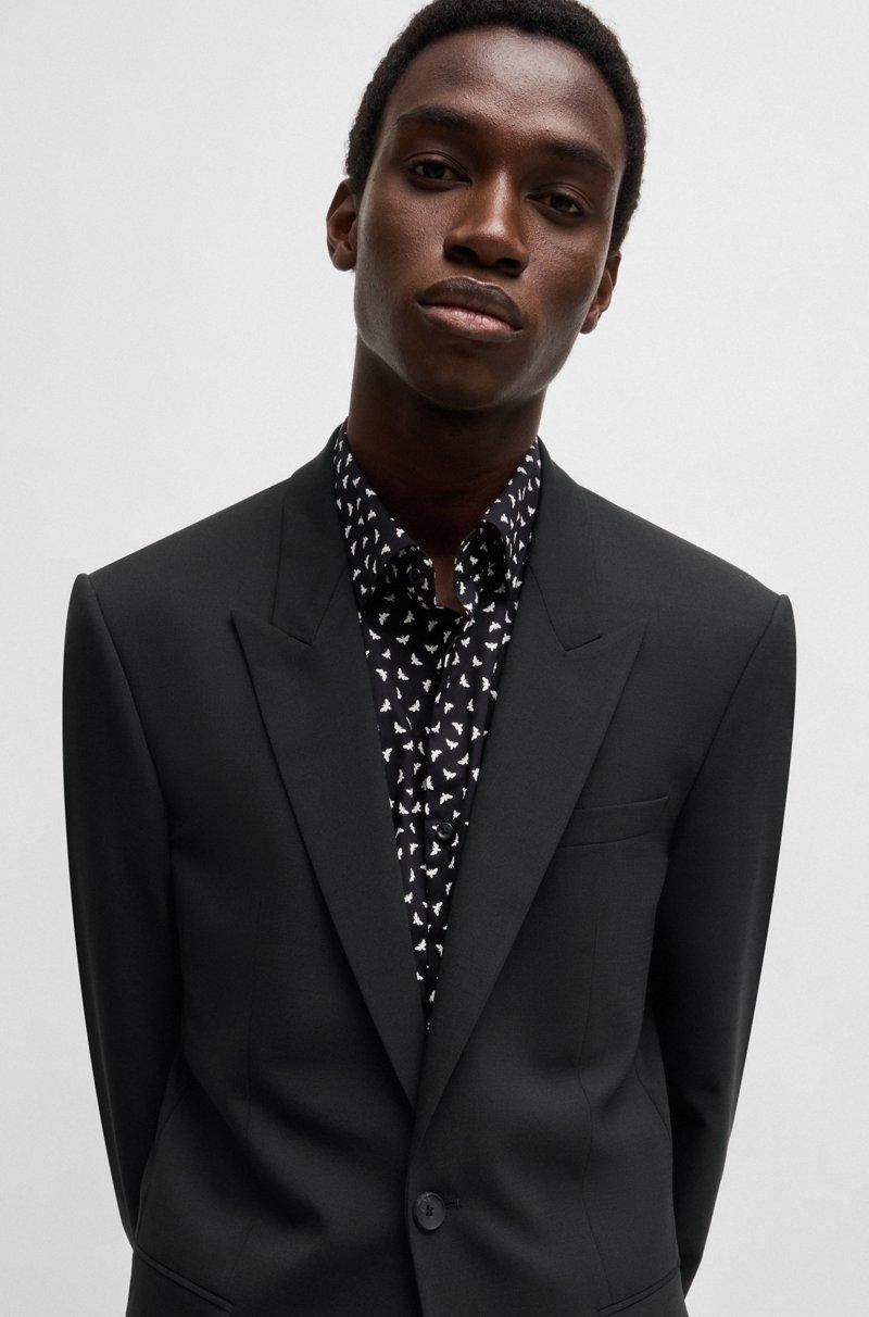 Hugo Boss Traje Slim Fit En Tejido Elástico Técnico