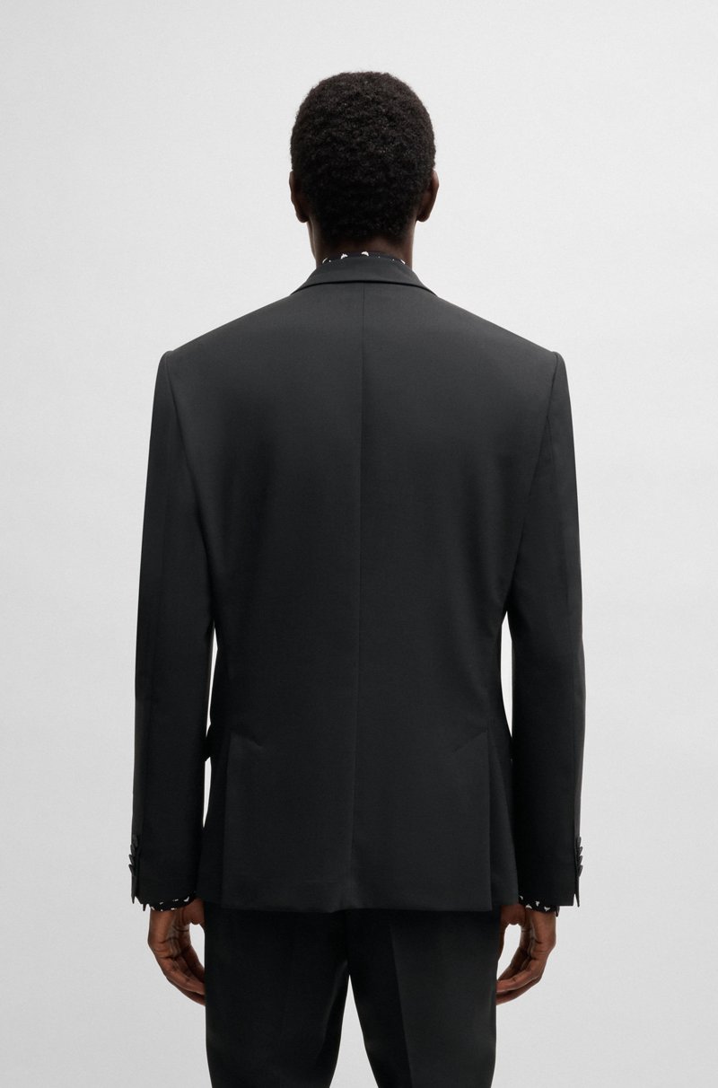 Hugo Boss Traje Slim Fit En Tejido Elástico Técnico