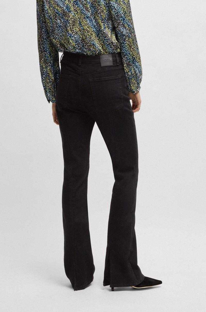 Hugo Boss Vaqueros Boot Cut De Tejido Vaquero Elástico Negro