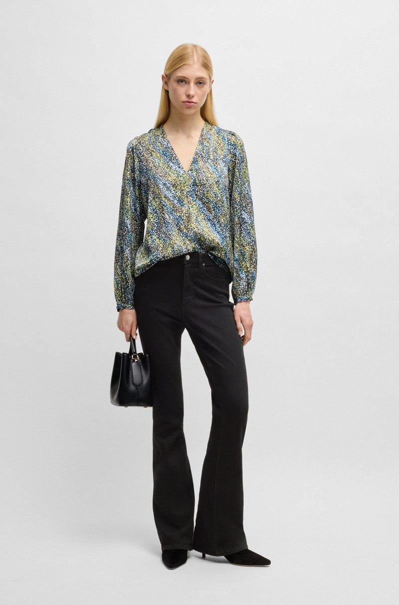 Hugo Boss Vaqueros Boot Cut De Tejido Vaquero Elástico Negro