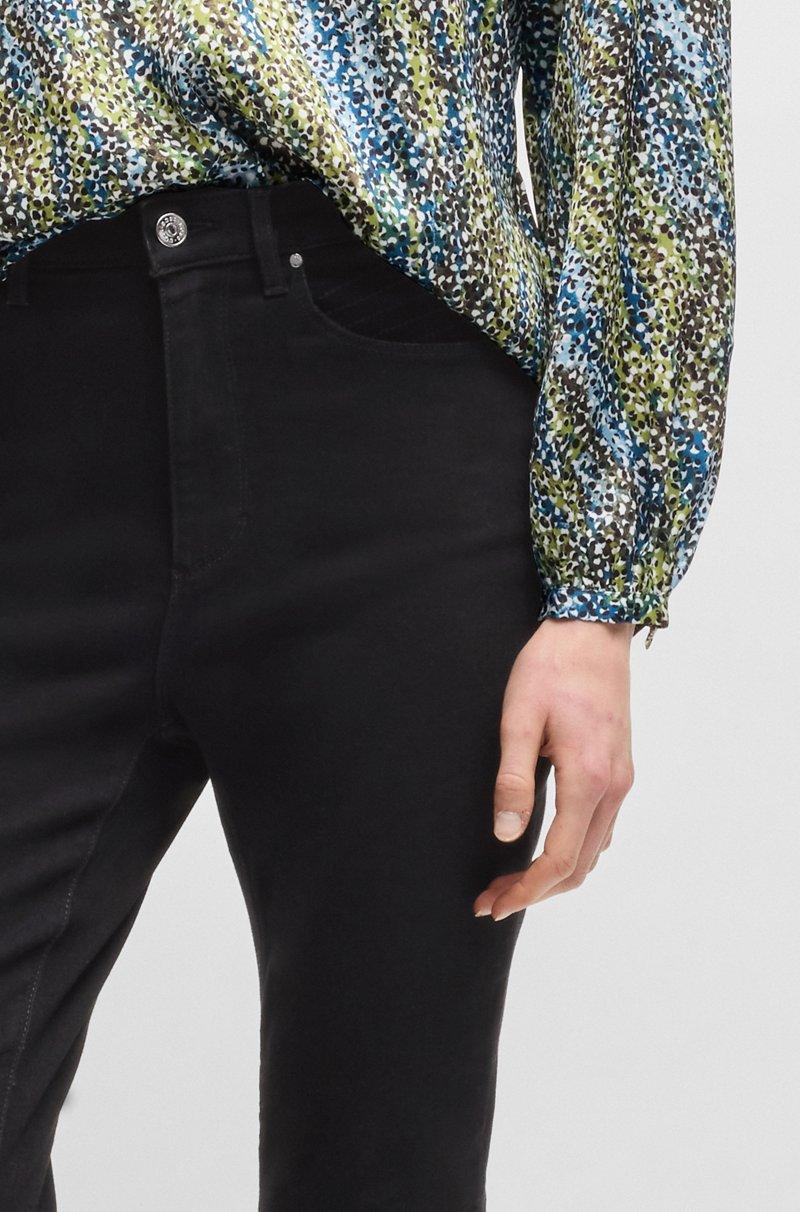 Hugo Boss Vaqueros Boot Cut De Tejido Vaquero Elástico Negro