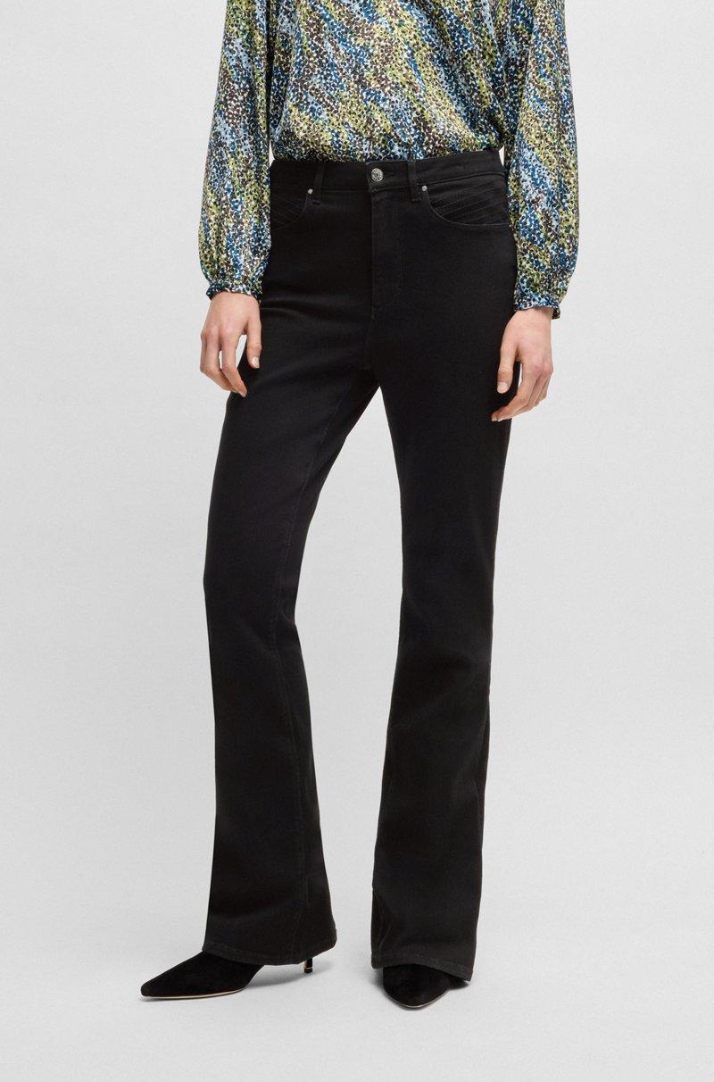 Hugo Boss Vaqueros boot cut de tejido vaquero elástico negro