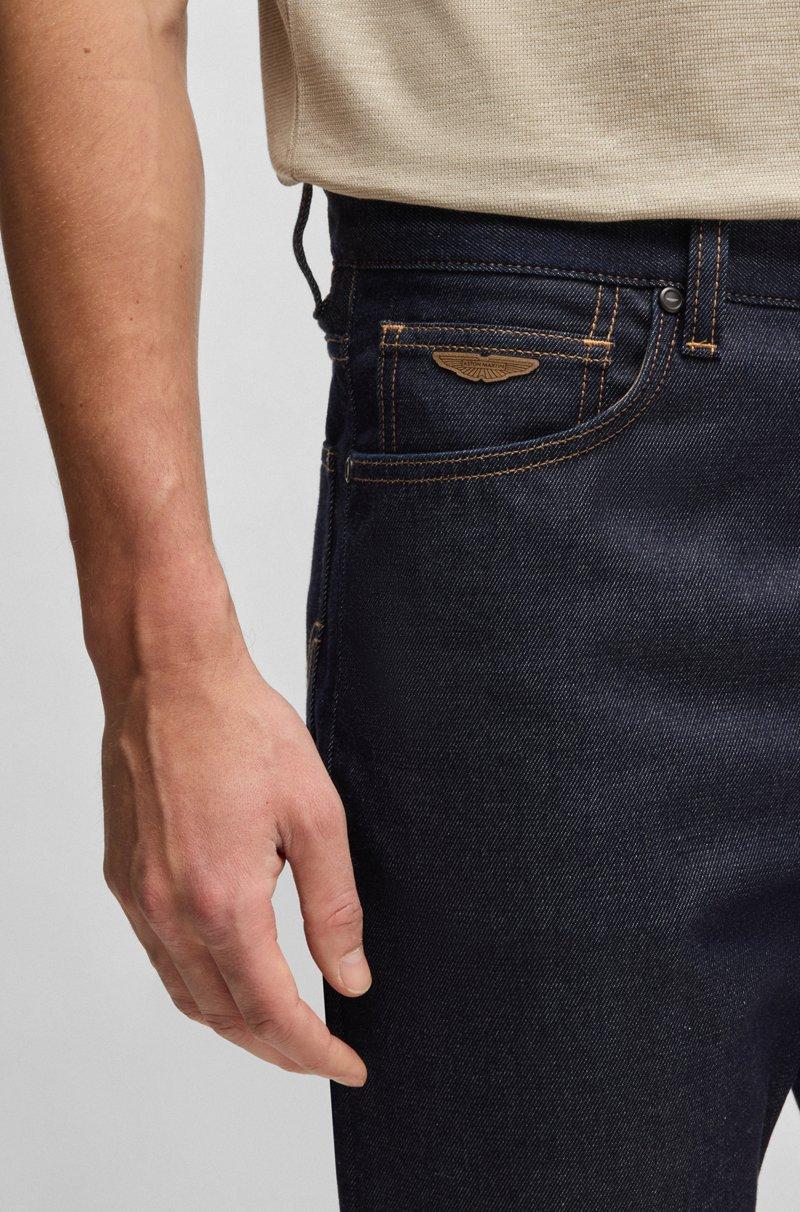 Hugo Boss Vaqueros BOSS X ASTON MARTIN Regular Fit Con Hilo De Fibra De Carbono