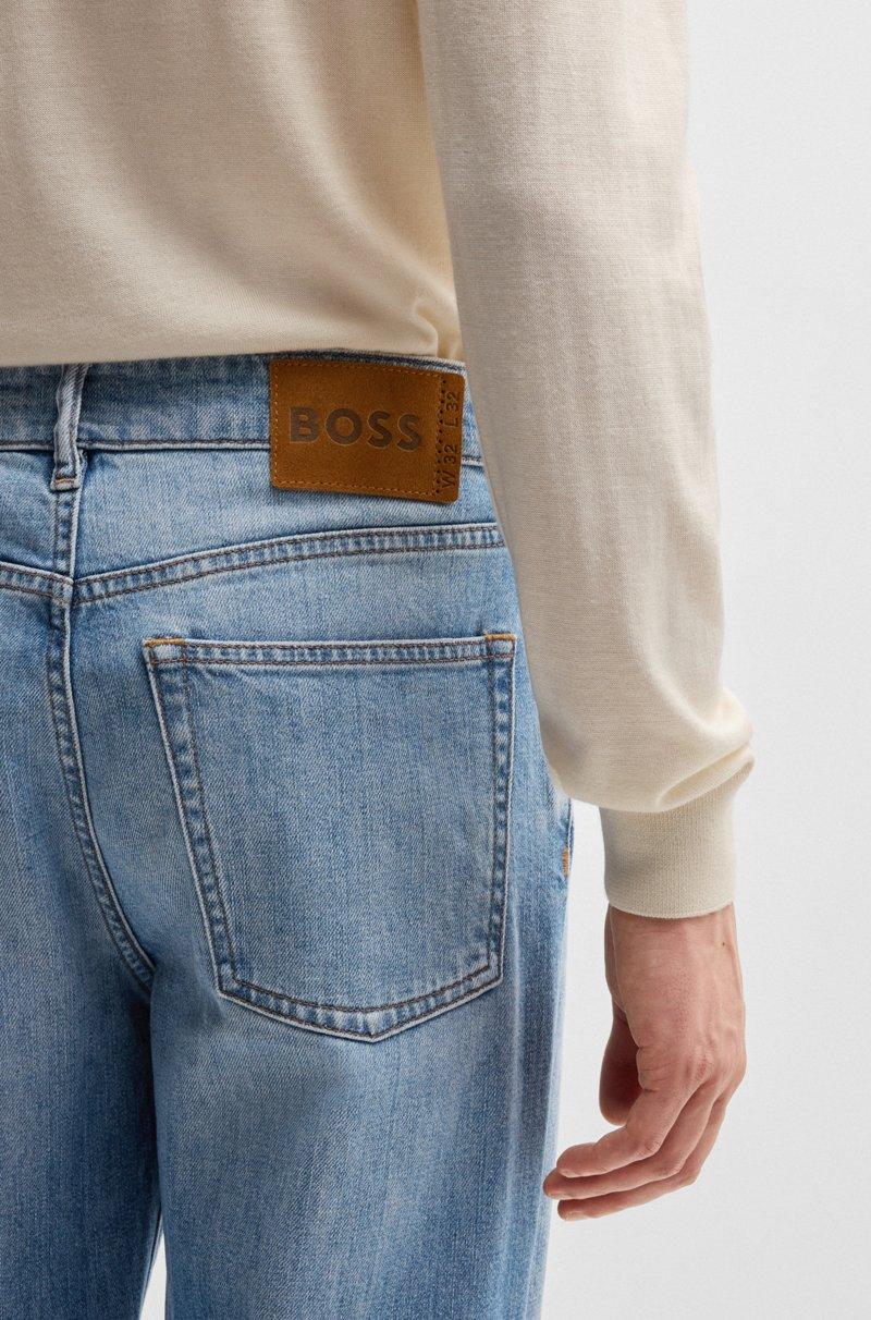 Hugo Boss Vaqueros Classic Fit En Cómodo Tejido Vaquero Elástico Azul