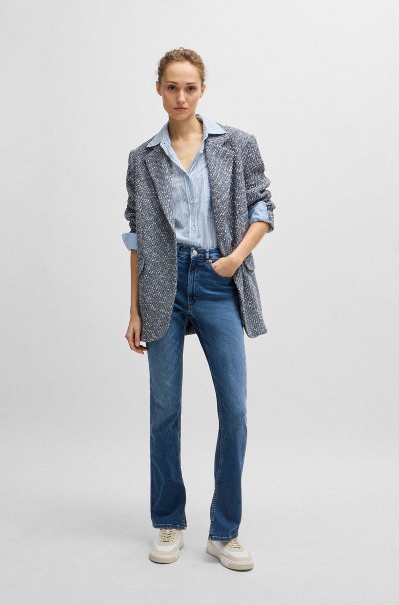 Hugo Boss Vaqueros Con Vuelo En Denim De Movimiento Suave