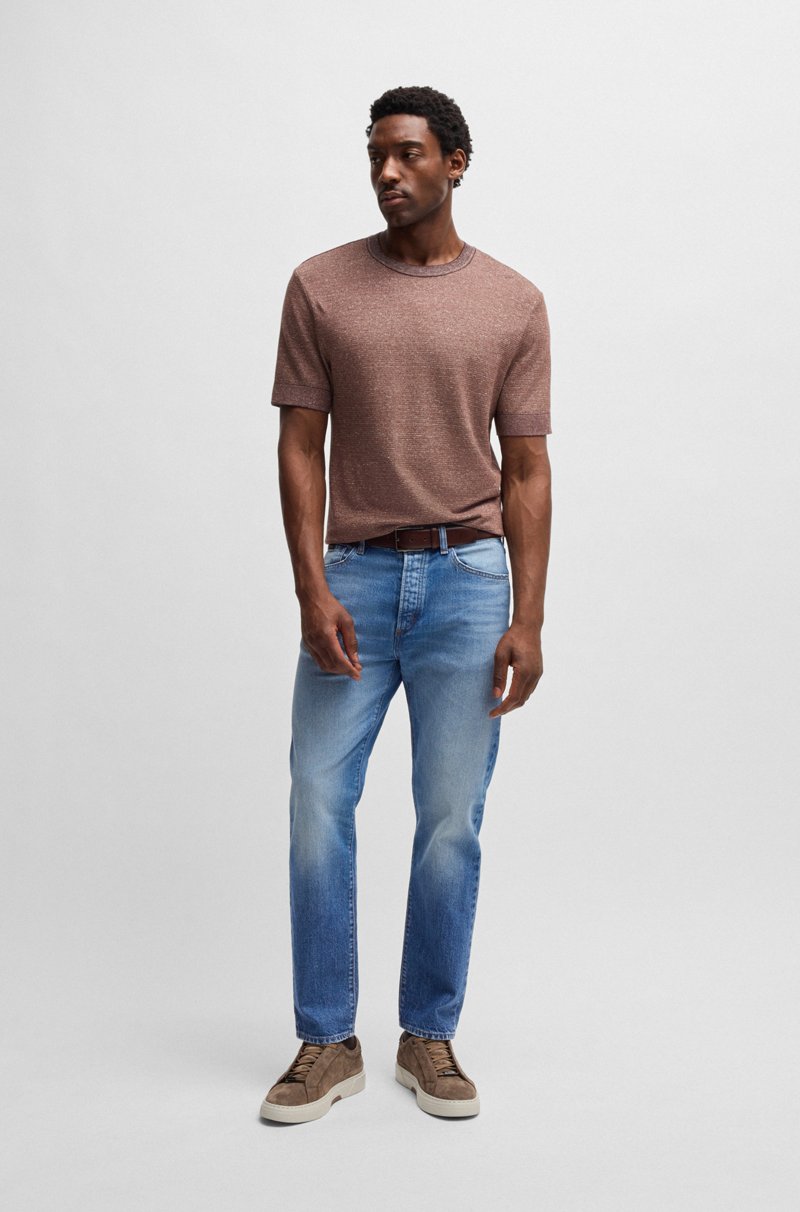 Hugo Boss Vaqueros De Corte Clásico En Cómodo Tejido Vaquero Elástico Azul