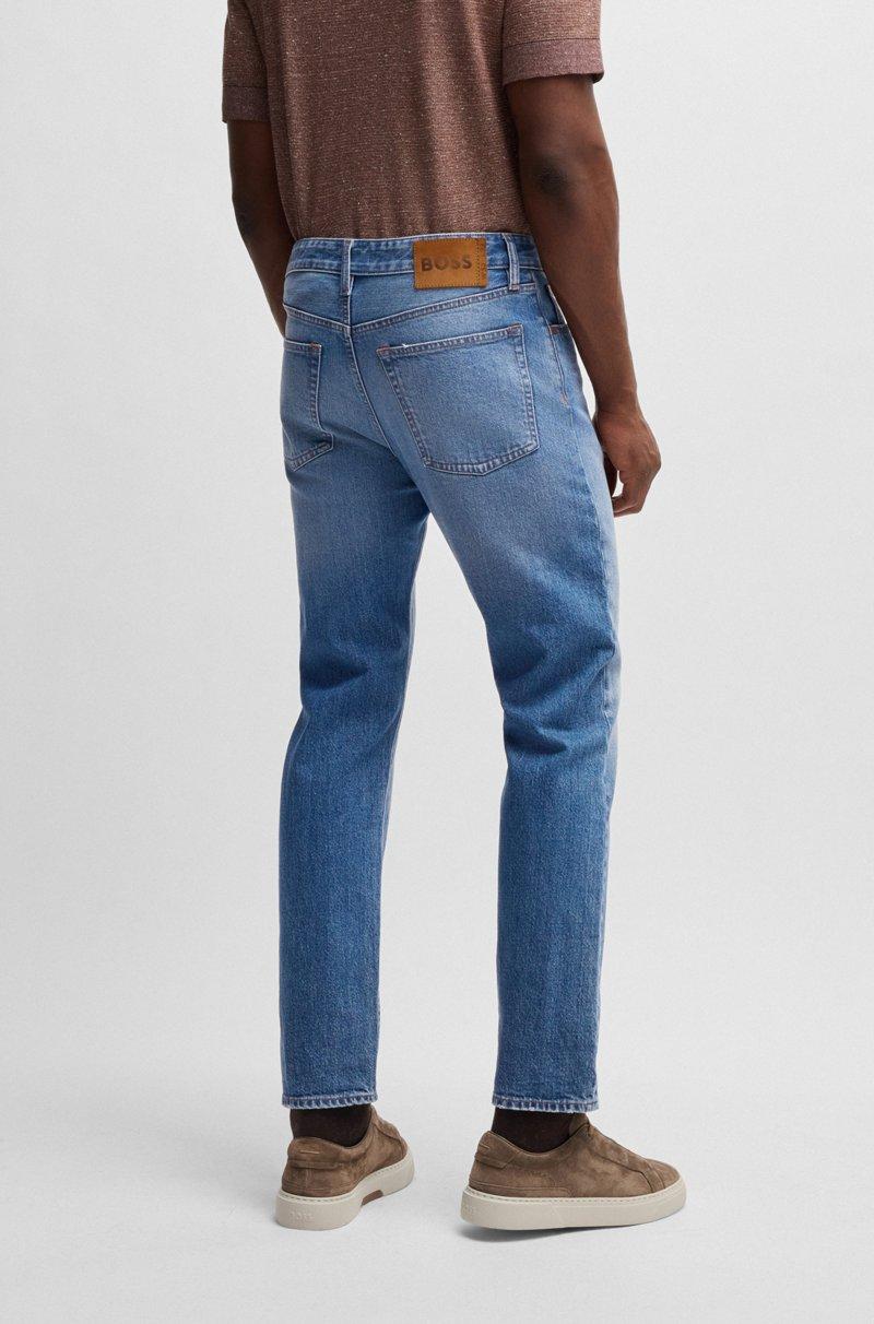 Hugo Boss Vaqueros De Corte Clásico En Cómodo Tejido Vaquero Elástico Azul