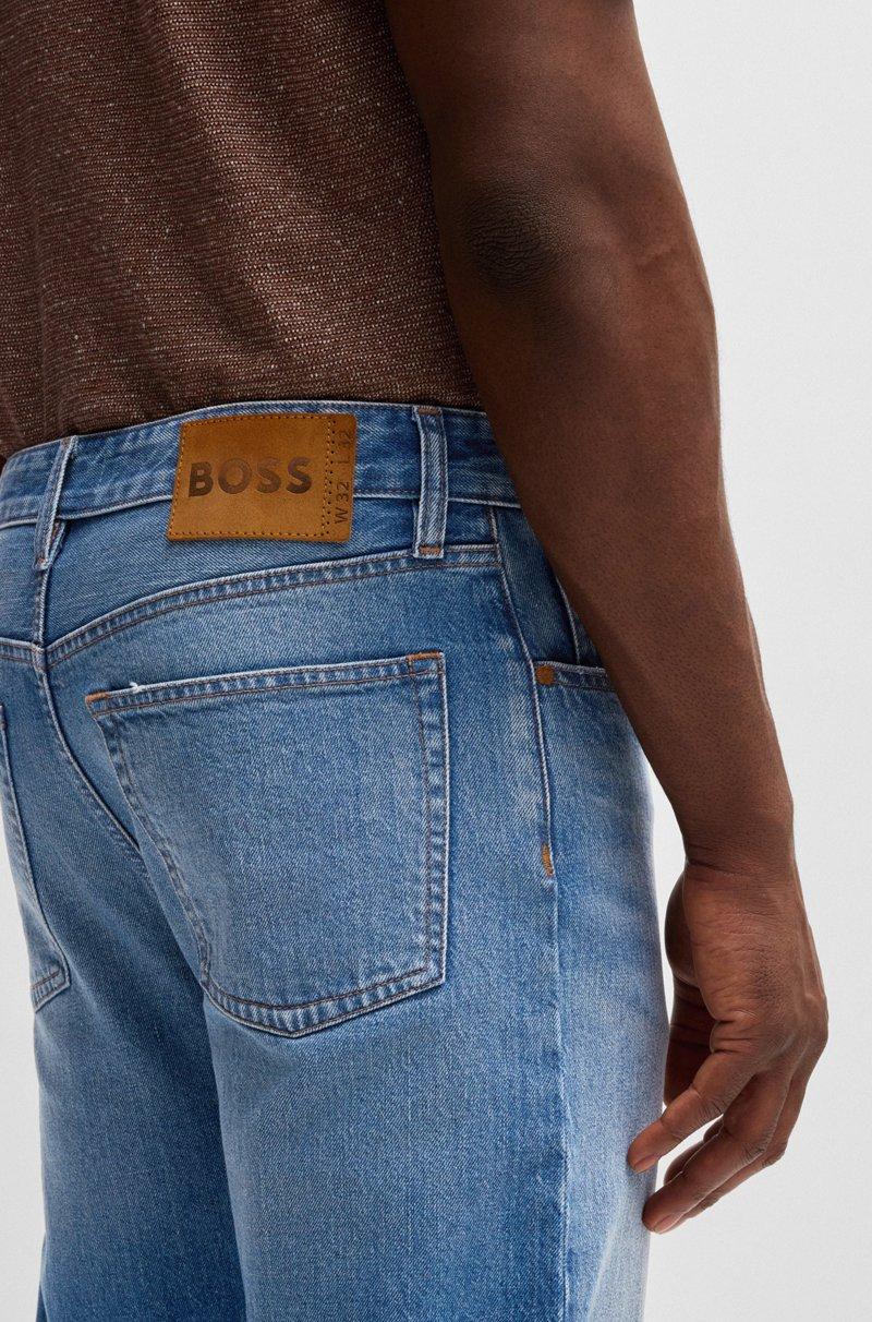 Hugo Boss Vaqueros De Corte Clásico En Cómodo Tejido Vaquero Elástico Azul