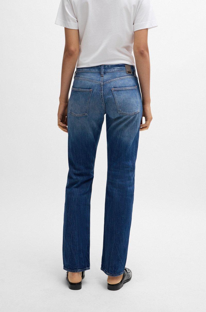 Hugo Boss Vaqueros De Denim Elástico Muy Cómodo En Tono Azul