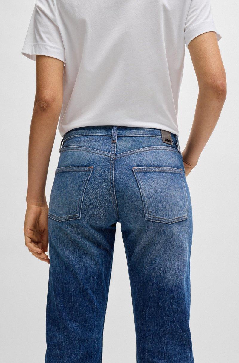 Hugo Boss Vaqueros De Denim Elástico Muy Cómodo En Tono Azul