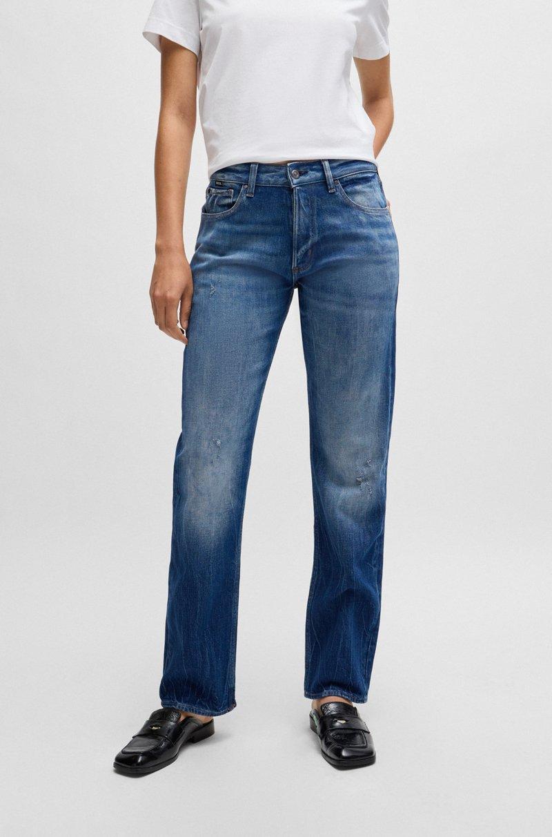 Hugo Boss Vaqueros de denim elástico muy cómodo en tono azul
