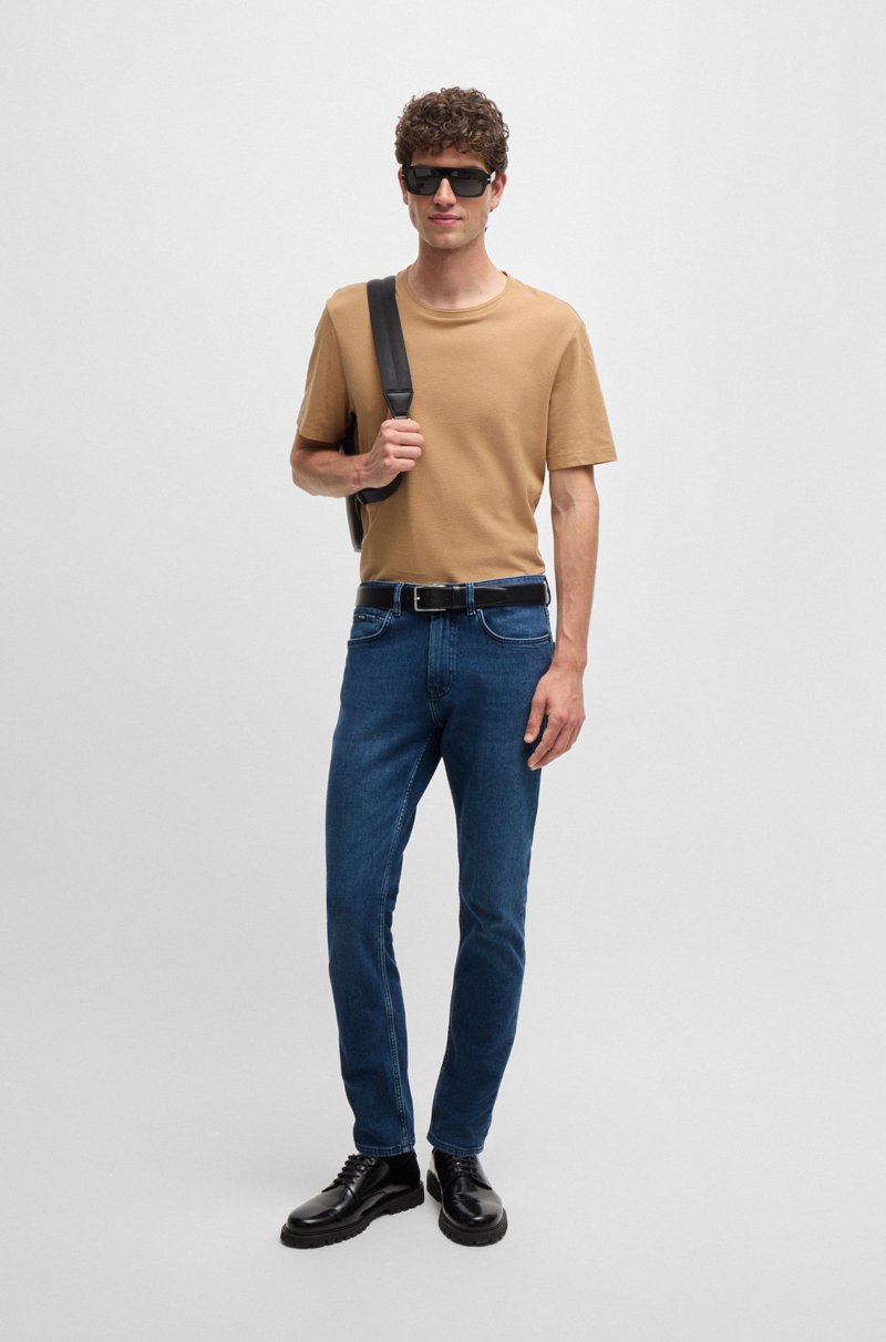 Hugo Boss Vaqueros Delaware Slim Fit De Cómodo Tejido Vaquero Elástico Azul Puro