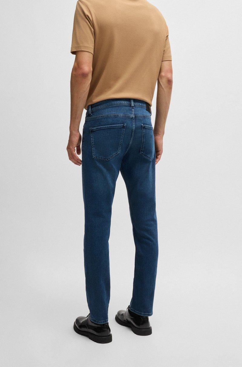 Hugo Boss Vaqueros Delaware Slim Fit De Cómodo Tejido Vaquero Elástico Azul Puro