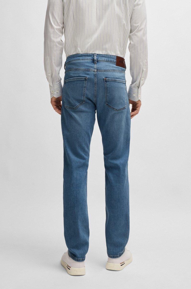 Hugo Boss Vaqueros Delaware Slim Fit De Cómodo Tejido Vaquero Elástico Azul Puro