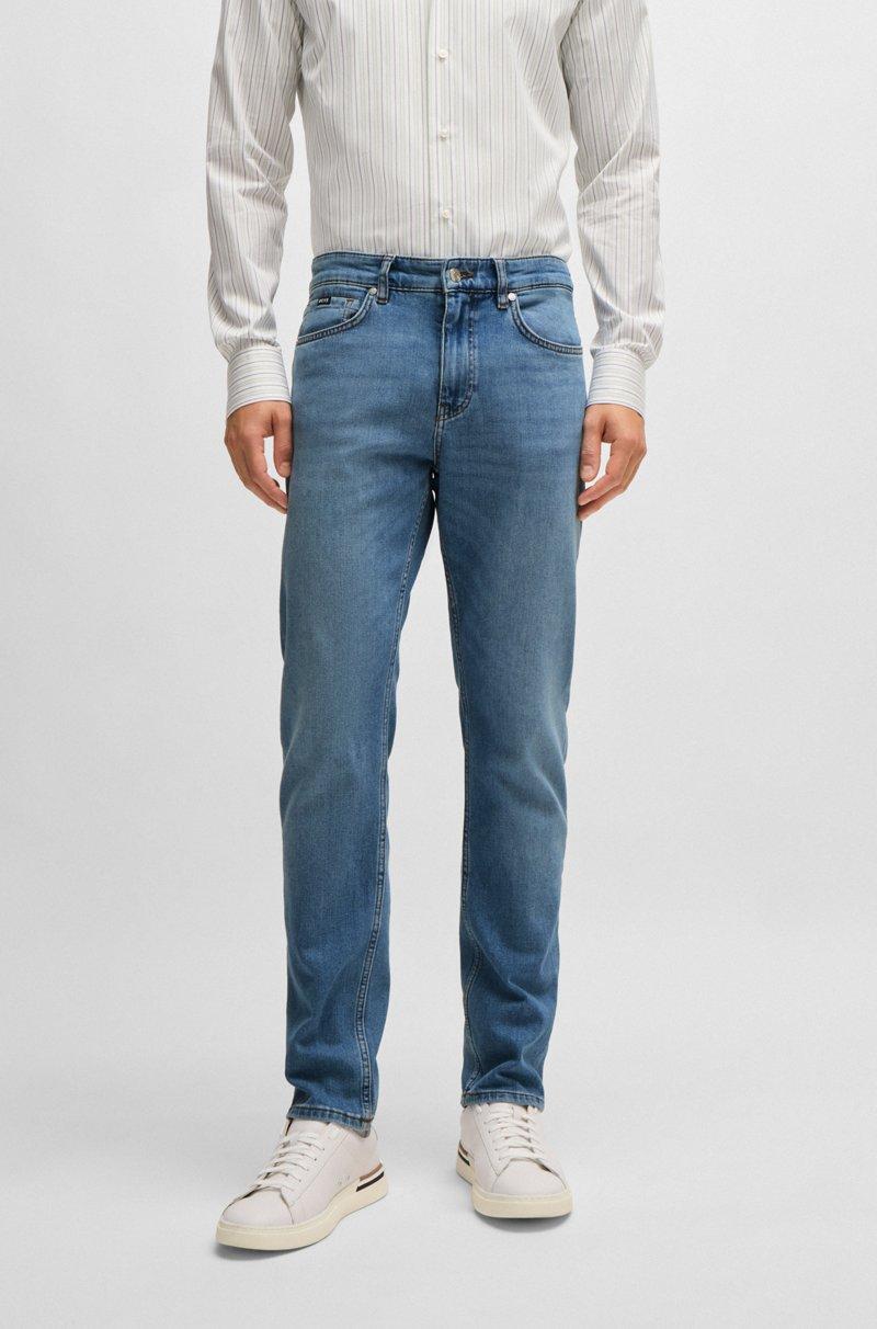 Hugo Boss Vaqueros Delaware slim fit de cómodo tejido vaquero elástico azul puro