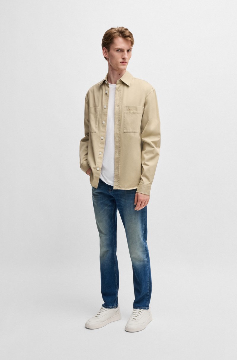 Hugo Boss Vaqueros Delaware Slim Fit De Cómodo Tejido Vaquero Elástico Azul