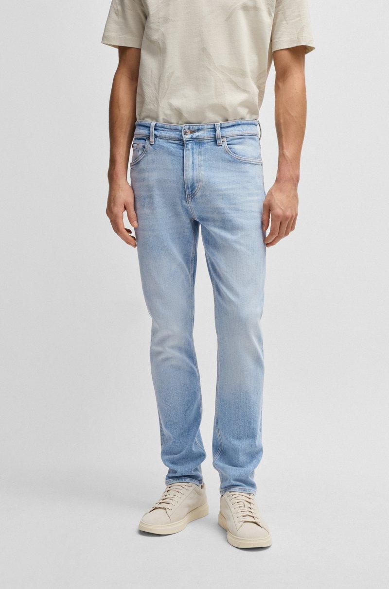 Hugo Boss Vaqueros Delaware slim fit de cómodo tejido vaquero elástico azul