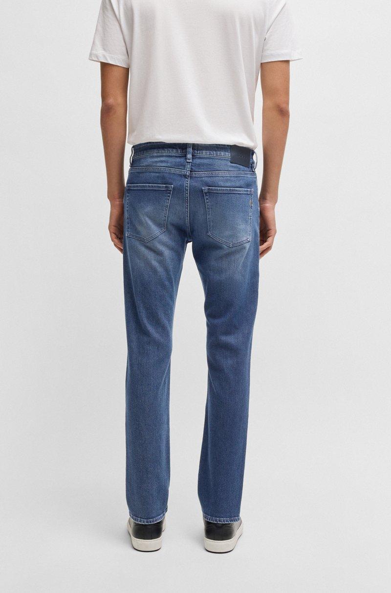 Hugo Boss Vaqueros Delaware Slim Fit De Cómodo Tejido Vaquero Elástico Azul