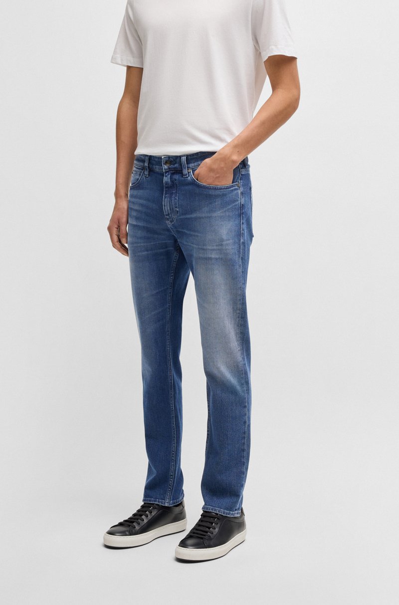 Hugo Boss Vaqueros Delaware slim fit de cómodo tejido vaquero elástico azul