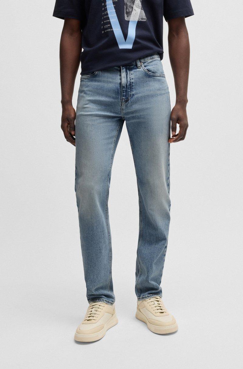 Hugo Boss Vaqueros Delaware slim fit de cómodo tejido vaquero elástico azul