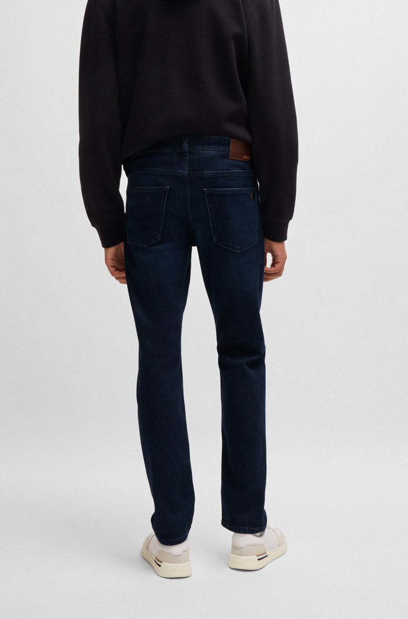 Hugo Boss Vaqueros Delaware Slim Fit De Cómodo Tejido Vaquero Elástico Azul Puro