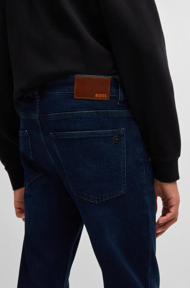 Hugo Boss Vaqueros Delaware Slim Fit De Cómodo Tejido Vaquero Elástico Azul Puro
