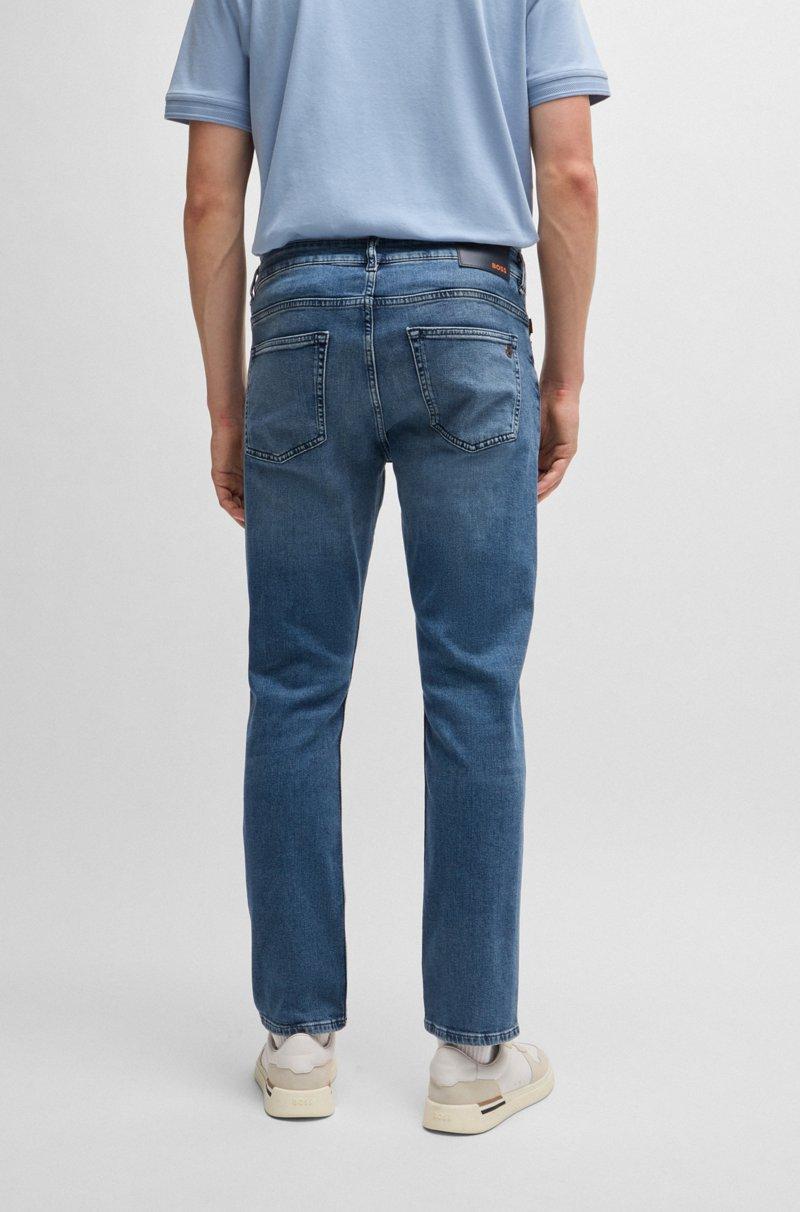 Hugo Boss Vaqueros Delaware Slim Fit De Cómodo Tejido Vaquero Elástico Azul