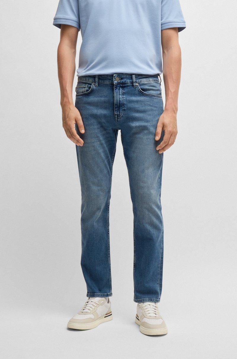 Hugo Boss Vaqueros Delaware slim fit de cómodo tejido vaquero elástico azul