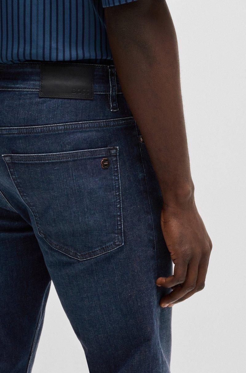 Hugo Boss Vaqueros Delaware Slim Fit De Denim Azul Oscuro