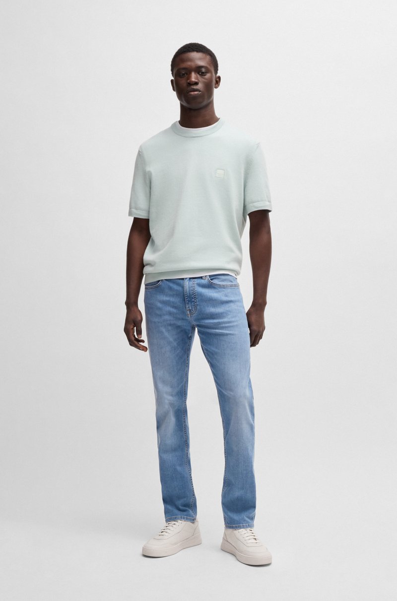 Hugo Boss Vaqueros Delaware Slim Fit De Denim Azul Suave Que Facilita El Movimiento