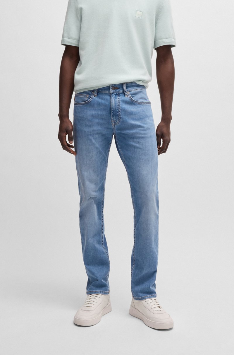 Hugo Boss Vaqueros Delaware slim fit de denim azul suave que facilita el movimiento