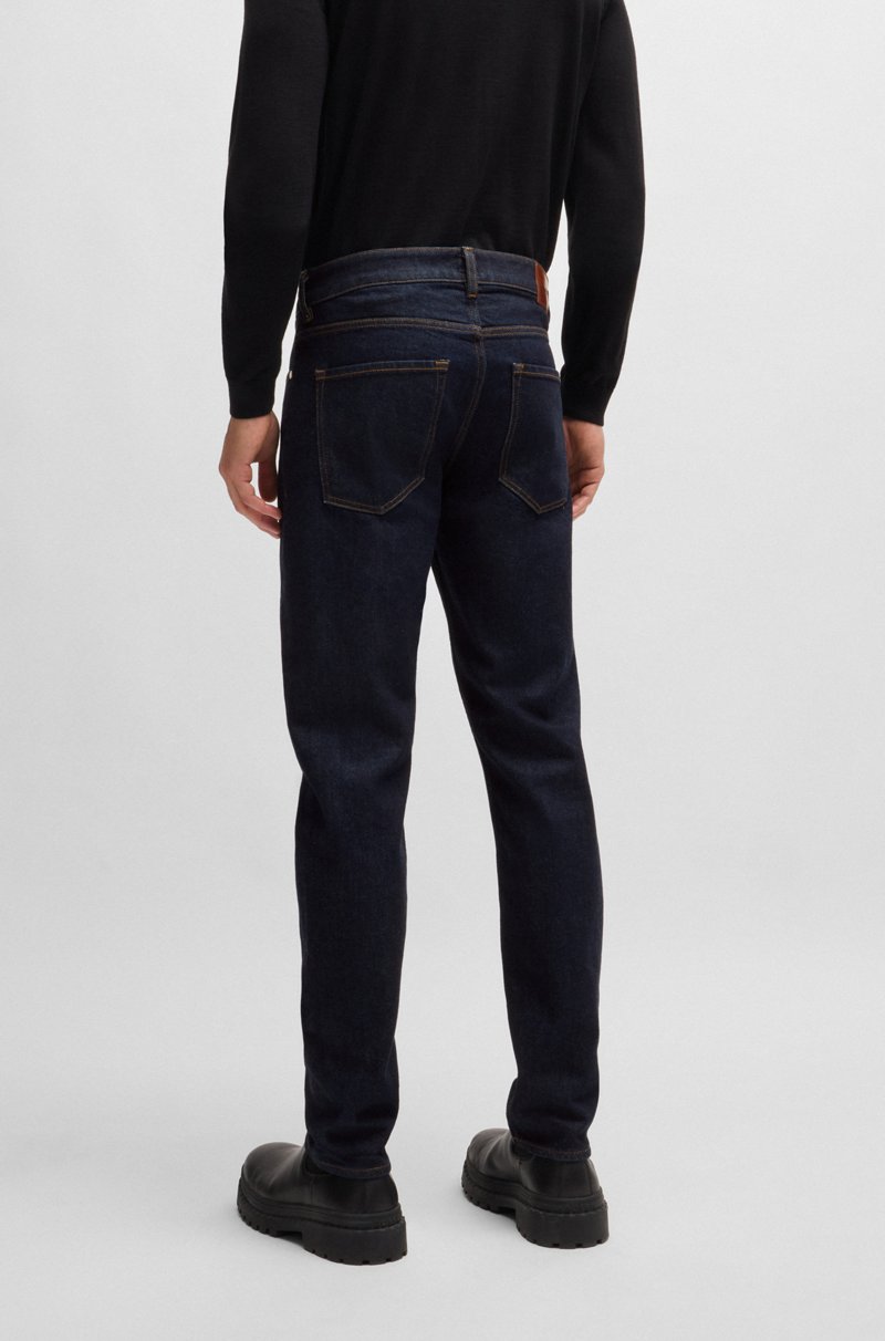 Hugo Boss Vaqueros Delaware Slim Fit De Denim Elástico Azul Oscuro