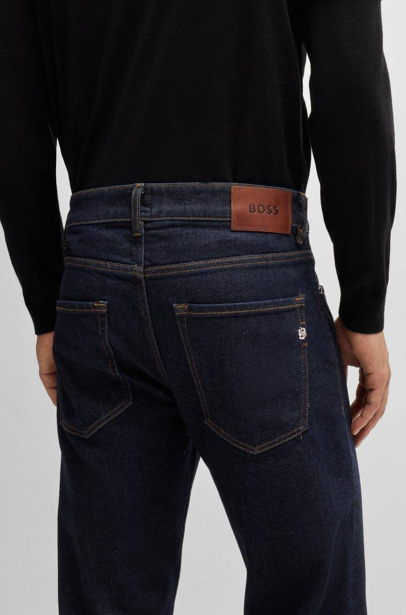 Hugo Boss Vaqueros Delaware Slim Fit De Denim Elástico Azul Oscuro