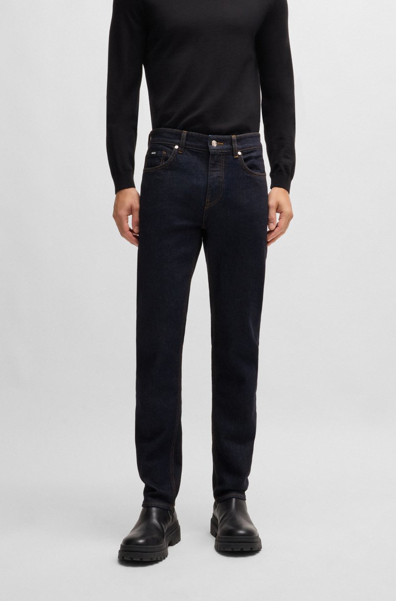 Hugo Boss Vaqueros Delaware slim fit de denim elástico azul oscuro