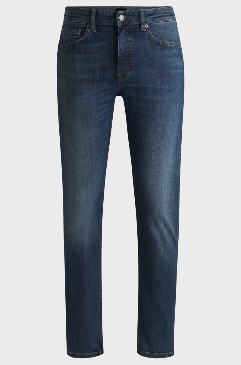 Hugo Boss Vaqueros Delaware slim fit de denim elástico azul oscuro