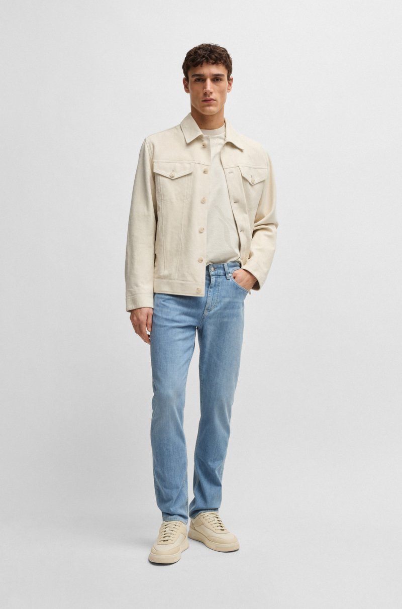 Hugo Boss Vaqueros Delaware Slim Fit De Denim Italiano Azul