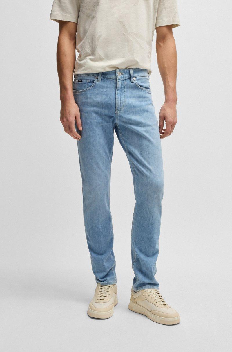 Hugo Boss Vaqueros Delaware slim fit de denim italiano azul