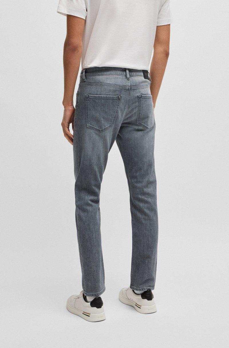 Hugo Boss Vaqueros Delaware Slim Fit En Denim Elástico Tintado