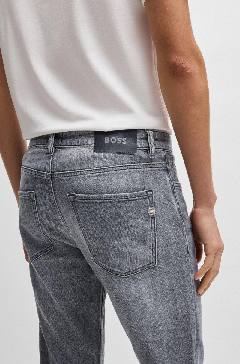 Hugo Boss Vaqueros Delaware Slim Fit En Denim Elástico Tintado