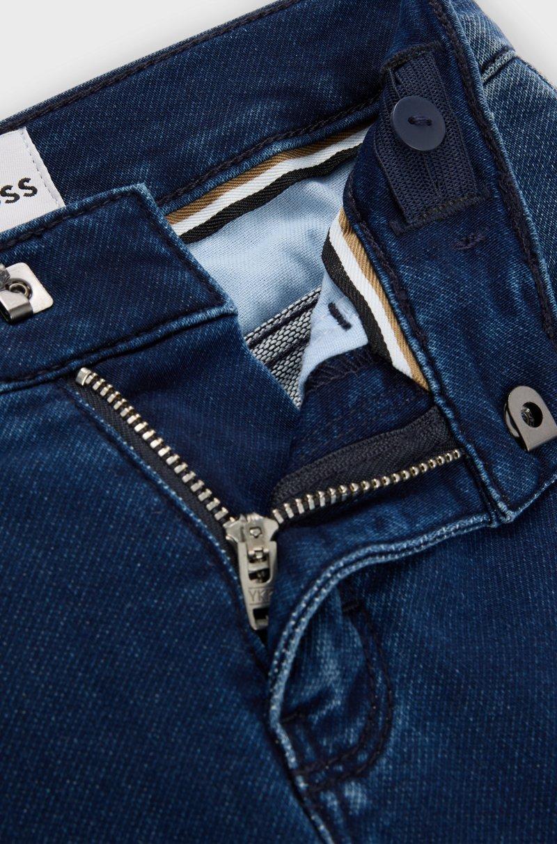 Hugo Boss Vaqueros En Denim Elástico Azul Para Niños