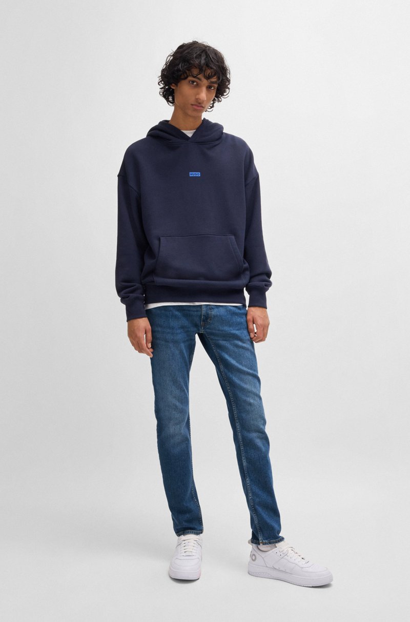 Hugo Boss Vaqueros Extra Slim Fit De Denim Elástico Azul Marino Con Lavado A La Piedra