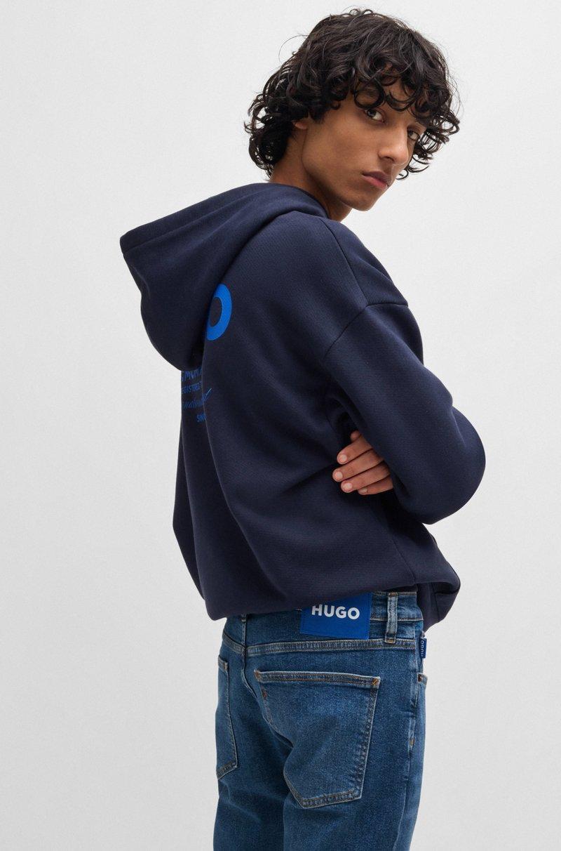 Hugo Boss Vaqueros Extra Slim Fit De Denim Elástico Azul Marino Con Lavado A La Piedra