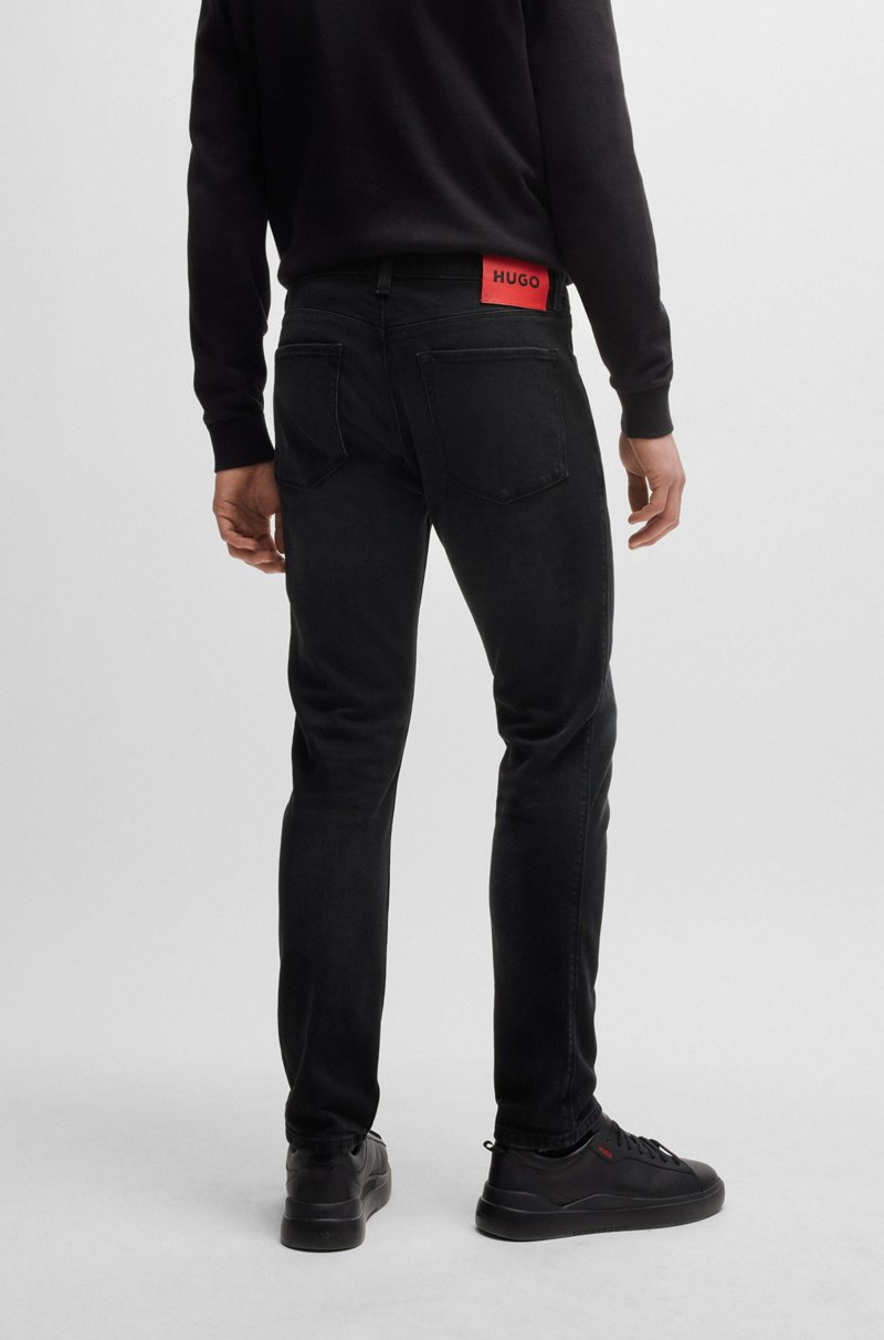 Hugo Boss Vaqueros Extra Slim Fit De Denim Elástico En Color Negro Intenso