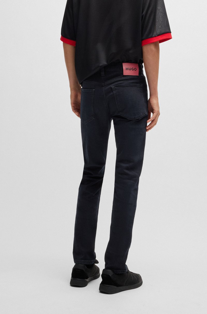 Hugo Boss Vaqueros Extra Slim Fit De Denim Elástico Negro Azulado